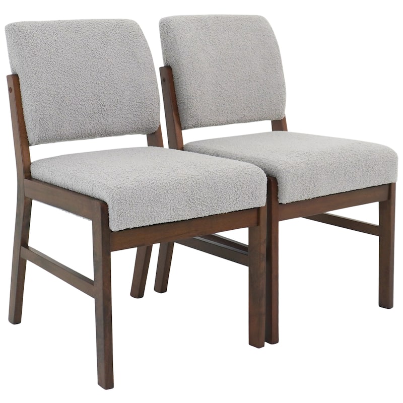 Oliver Upholstered Boucle Fabric Dining Chair (Set of 2)