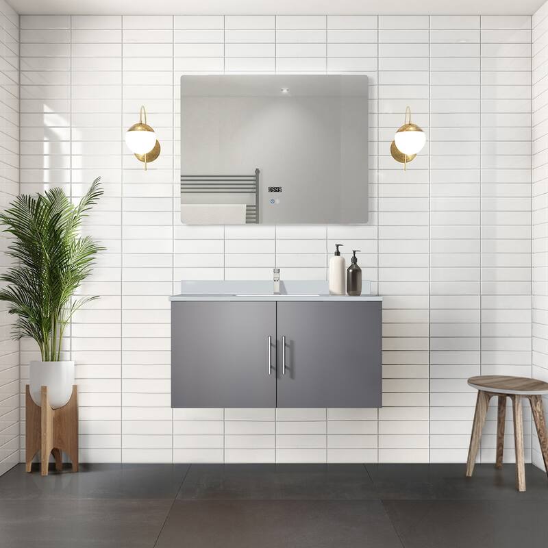 Geneva Bath Vanity Quartz Top, Sink and Faucet
