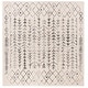 preview thumbnail 19 of 26, SAFAVIEH Tulum Sharie Moroccan Boho Rug 6'7" x 6'7" Square - Ivory/Grey