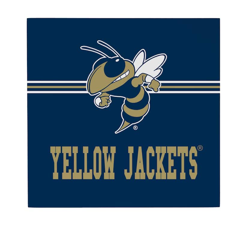 Georgia Tech Wooden Door Decor Wall Sign - Multi-Color