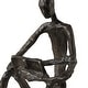 preview thumbnail 6 of 4, Uttermost Sit Back, Relax And Read, Iron Sculpture - 6'' H X 4'' W X 8.75'' D