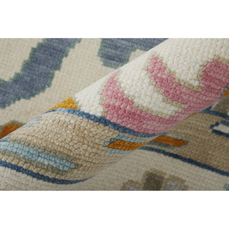 HomeRoots Floral Bohemian Rectangle Area Rug