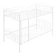 preview thumbnail 5 of 14, Twin Over Twin Steel Bunk Bed with Divisible Feature and Safety Guardrails