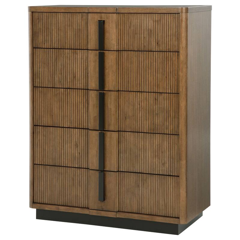 Moraga Ash Brown 5-drawer Chest of Drawers