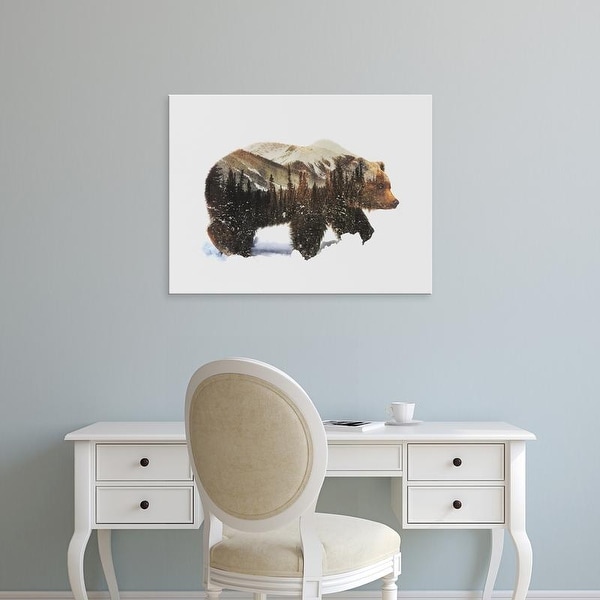 Easy Art Prints Andreas Lie's 'Arctic Grizzly Bear' Premium Canvas Art