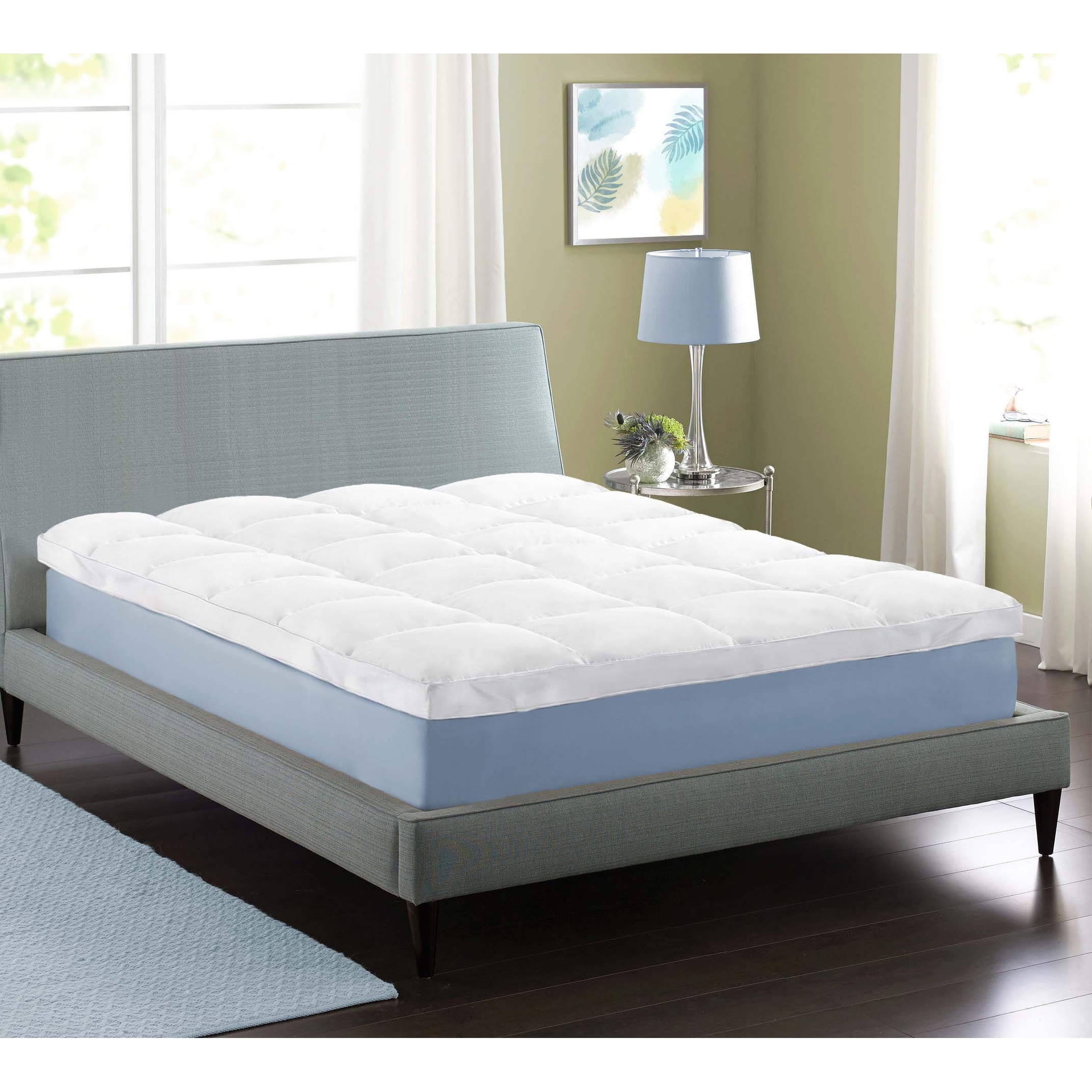 Superior Brushed Microfiber Down Alternative Mattress White-image