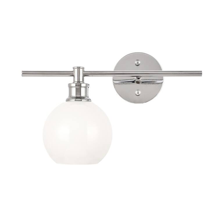 Collins 1-Light Glass Left Wall Sconce - 14.7/9.8 - 14.7/9.8