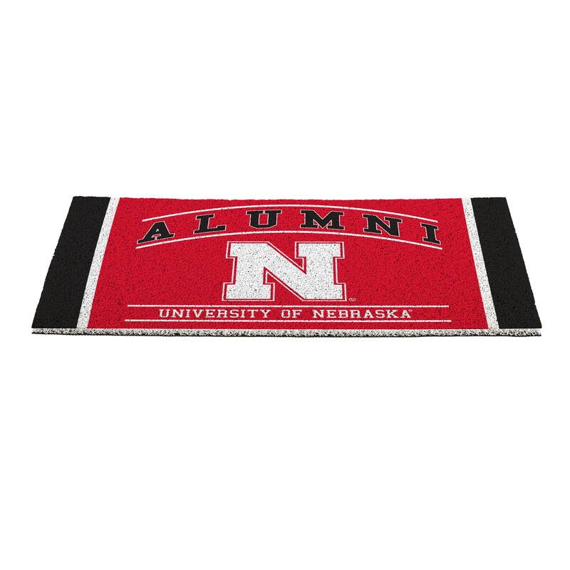 28 in. x 16 in. University of Nebraska Alumni Full Color PVC Door Mat