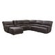 preview thumbnail 9 of 12, Abbyson Cooper Manual Reclining Sectional with Chaise