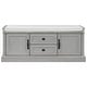 preview thumbnail 20 of 48, Storage Bench with 2 Drawers and 2 Cabinets, Shoe Bench with Removable Cushion for Living Room