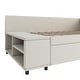 preview thumbnail 14 of 14, Twin Upholstered Platform Bed with Plush Headboard, L-Shaped Design