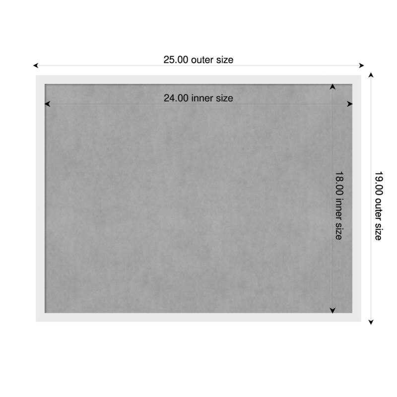 Amanti Art Incline Black Framed - 25 x 19 in - Incline White