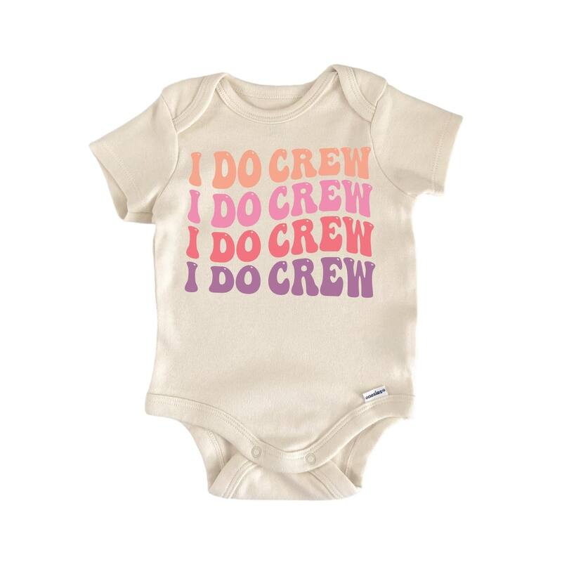 I Do Crew Wedding - Baby Boy Girl Clothes Infant Bodysuit Funny Cute Newborn - White - Newborn