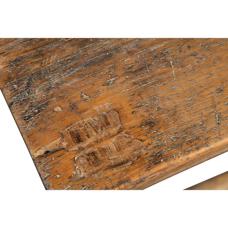 Sampson Reclaimed Pine Side Table, Antique