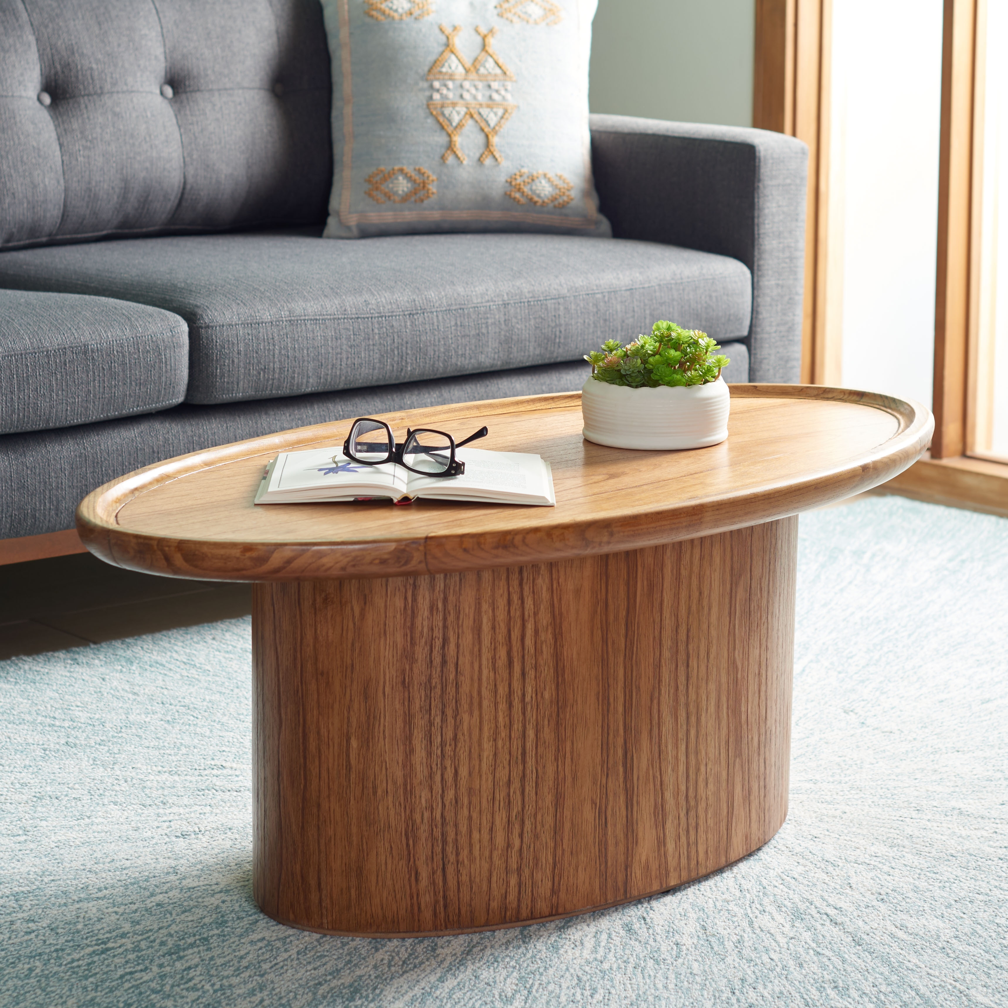 SAFAVIEH Rubie Scandinavian Engineered Wood Coffee Table, 42-Inch - 42Wx21Dx16H