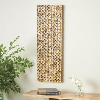 Bronze Wooden Carved Floral Home Wall Decor with Scroll and Leaf ...