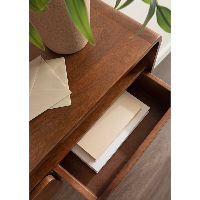 Kate and Laurel Kato Wood Floating Console Table