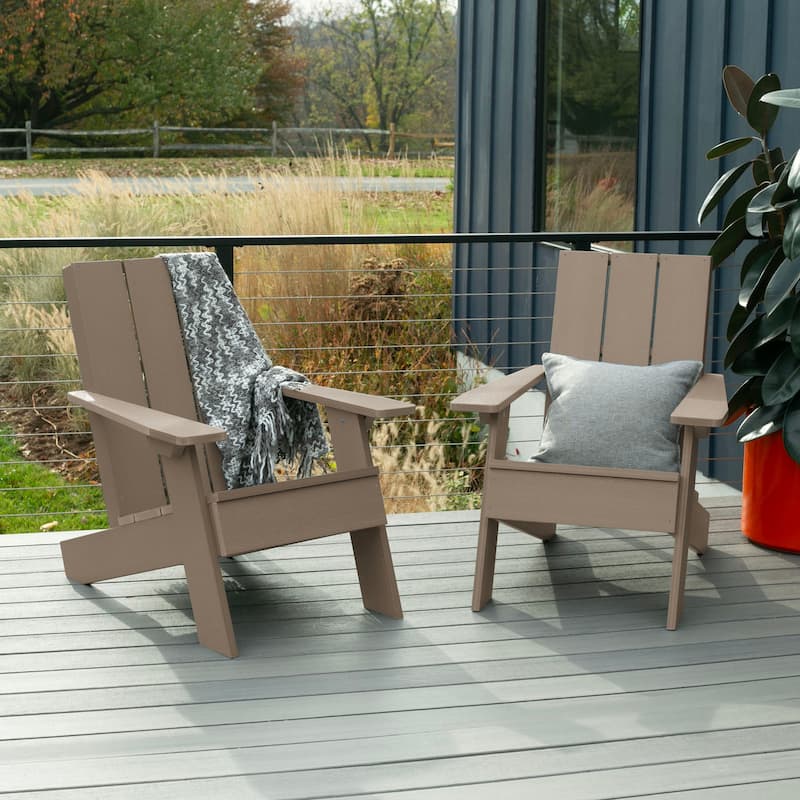 HIGHWOOD 2-Piece Modern Adirondack Chairs