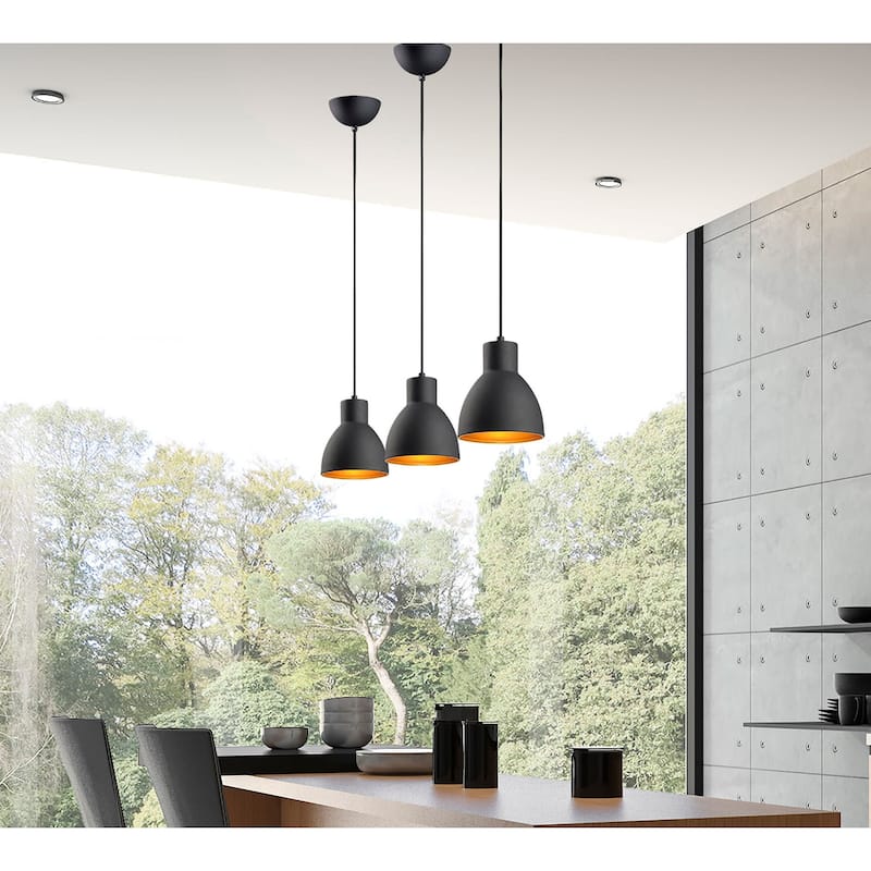 Maxim Cora Single Light 9" Pendant with Metal Dome Shade