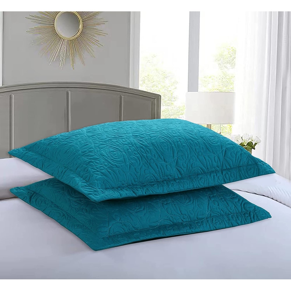Teal pillow sham best sale