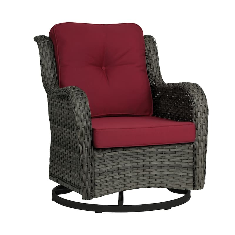 Outdoor Swivel Rocker Patio Rattan Chair