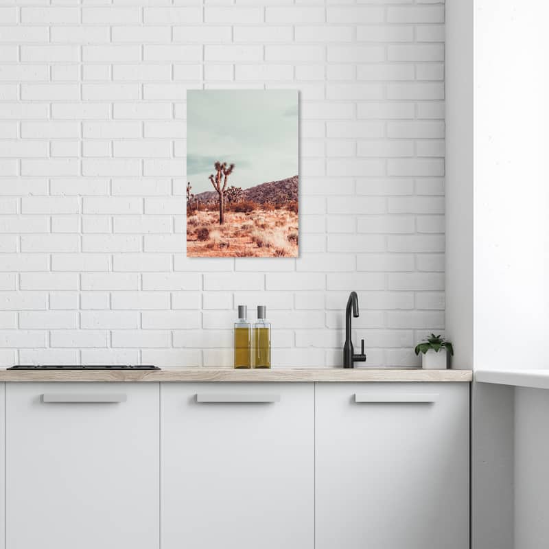 Wynwood Studio Canvas Nature and Landscape Steppes Blue and Light Blue Rustic Wall Art Canvas Print - 24 x 16