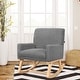 preview thumbnail 3 of 19, Costway Mid Century Rocking Chair Upholstered Armchair w/ Lumbar