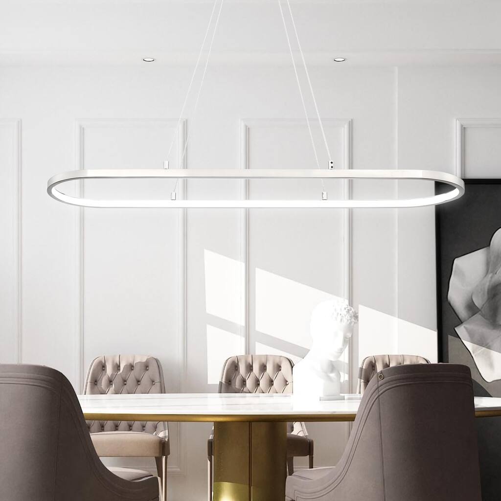 Irene Linear Oval LED Pendant Light - 1-LIGHT