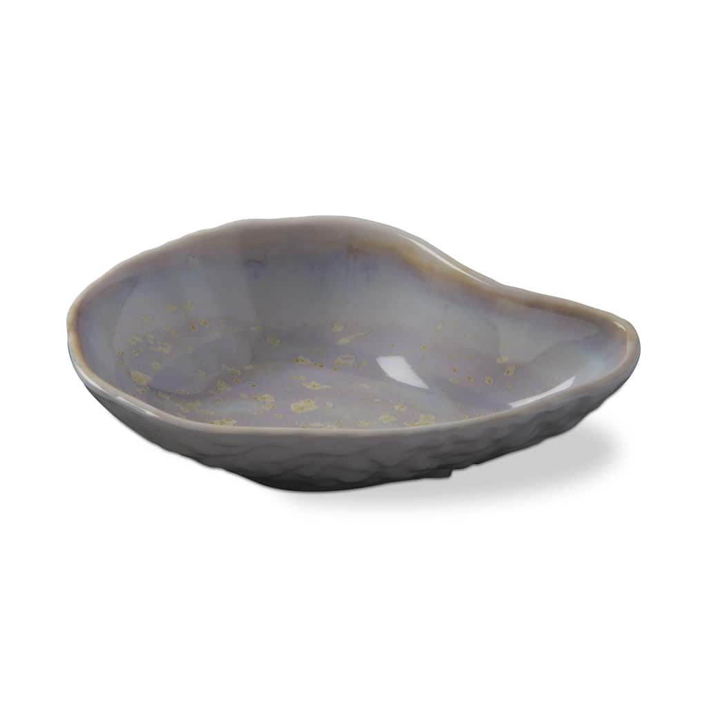 Oyster Melamine Small Bowl Set - 6oz Multicolor Dining & Salad Bowls, Dishwasher Safe, 6" L x 4" W x 1.5" H