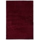 preview thumbnail 97 of 197, SAFAVIEH Laguna Shag Verdiana Solid Color 2-inch Thick Rug. 5'3" Square - Maroon - Square