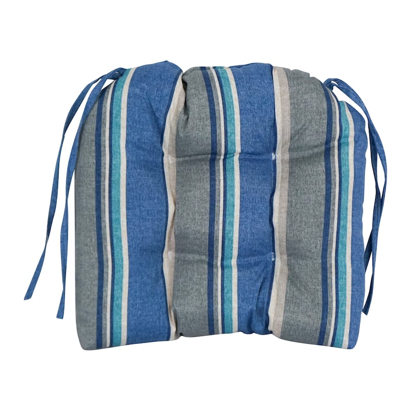 16-inch Rounded Back Tufted Indoor/ Outdoor Chair Cushions (Set of 4) - 16"