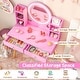 preview thumbnail 2 of 5, Wooden Kids Makeup Vanity Set Desk Dressing Table w/ Mirror & Stool