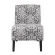 preview thumbnail 9 of 10, Porch & Den Mathilda Grey Damask Accent Chair