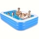preview thumbnail 9 of 7, Inflatable Kids Swimming Pool - 0.4mm Thick, 120x72x22 inch