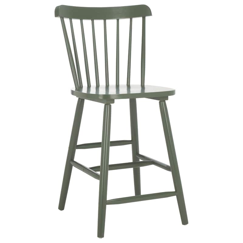 SAFAVIEH Arra 24-inch Spindle Farmhouse Counter Stool (Set of 2) - 19.9" x 20.1" x 43.1" - 20"W x 20"D x 38"H