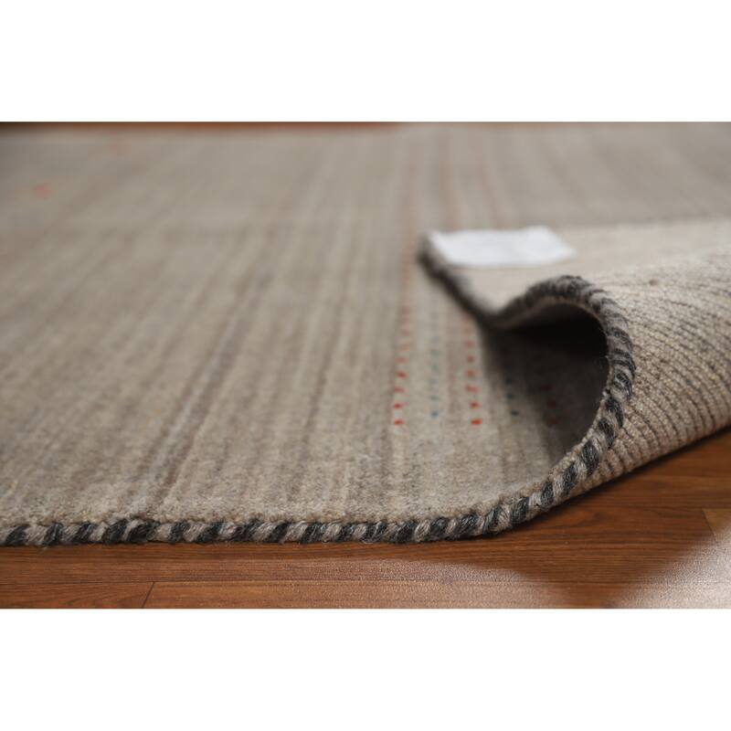 Tribal Gabbeh Indian Rug Handmade Contemporary Wool Carpet - 5'1" x 7'8"