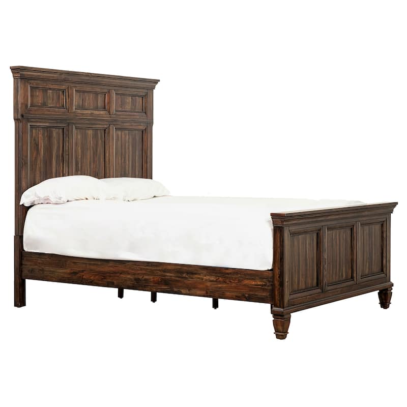 Avenue Farmhouse Tall Headboard Wood Panel Bed