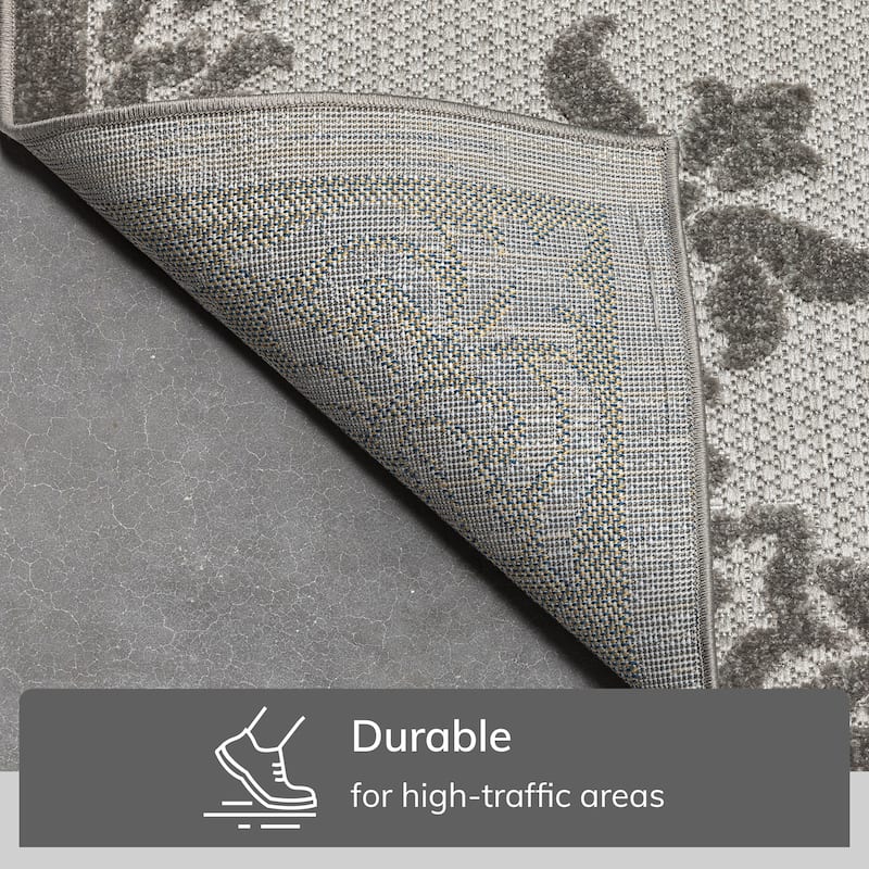 Well Woven Dorado Arid Modern Indoor Outdoor Medallion Area Rug