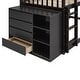 preview thumbnail 40 of 71, Twin and Full Bunk Bed with 4 Drawers and 3 Shelves