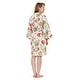 preview thumbnail 6 of 10, Leisureland Women's Cotton Poplin Robe, Short Kimono Floral Robe