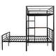 preview thumbnail 46 of 58, Twin over Full Metal Bunk Bed with Desk, Ladder, and Quality Slats