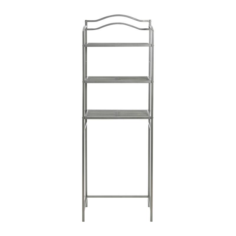 Household Essentials 2-Tier Metal Wall Mount Bathroom Storage Rack