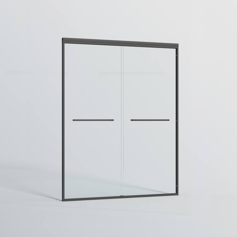 Sophisticated Double Sliding Shower Door for Stylish Bathrooms, Enhancing Privacy and Comfort.