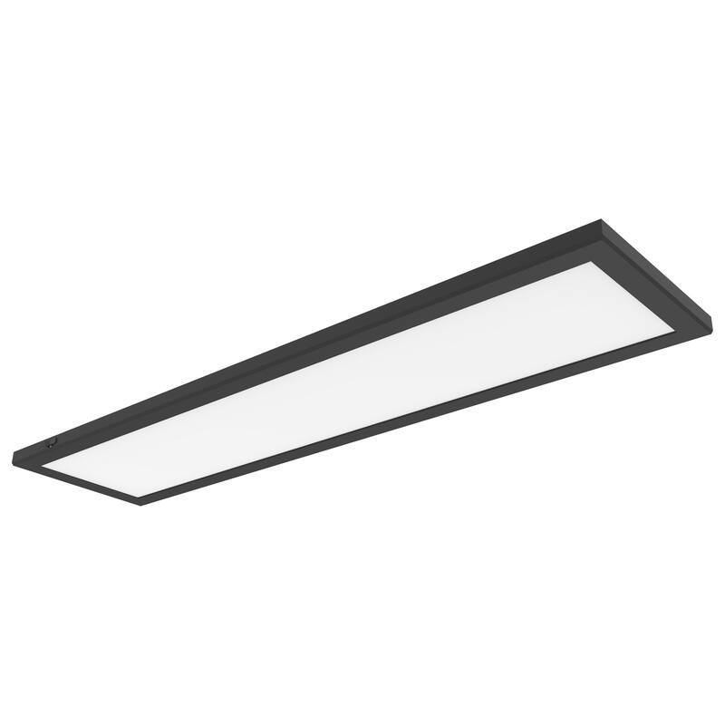Blink Pro Plus 24W 12 in. x 24 in. Surface Mount LED CCT Selectable 90 CRI Black Finish 120/277V Rectangular Shape - Black