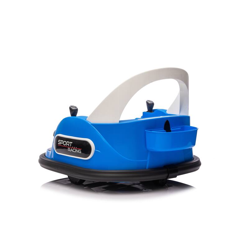 12V Ride On Bumper Car W/Remote Control, LED Lights, Vehicle Body With Anti-Collision Padding Five-Point Safety Belt