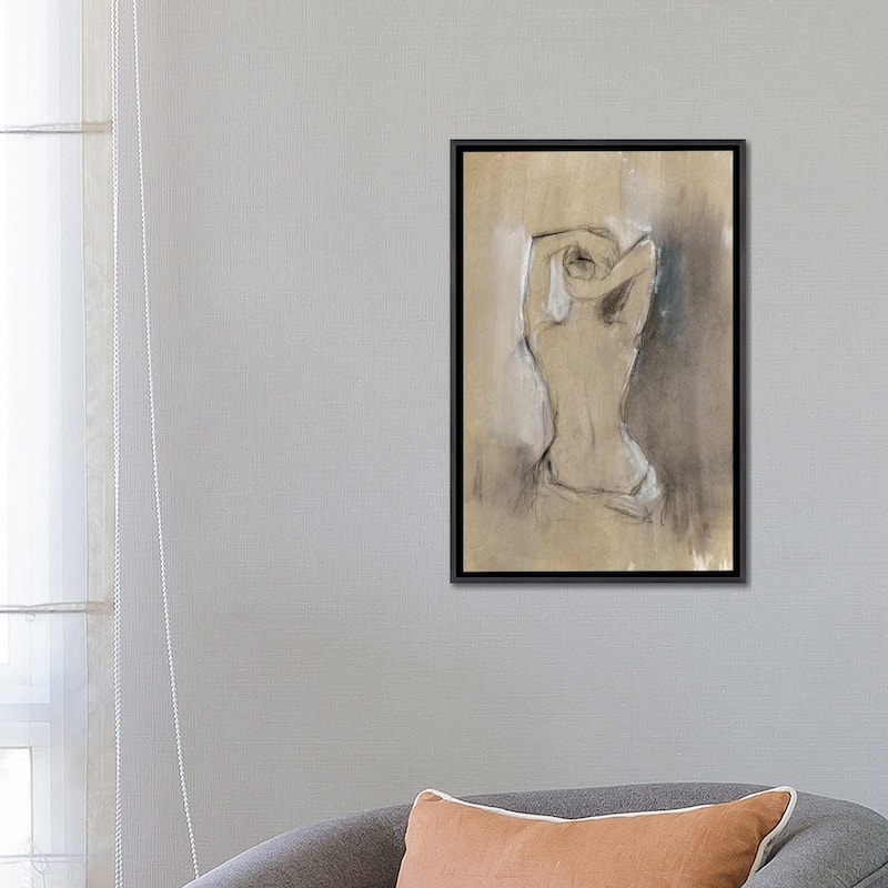 iCanvas "Contemporary Draped Figure I" by Ethan Harper Framed