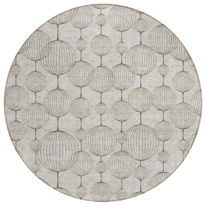 HomeRoots Geometric Transitional Rectangle Outdoor Rug
