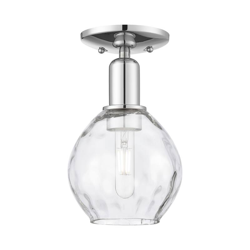 Innovations Lighting Endless Possibilities Arcadia - Waverly - 1 Light 6" Semi-Flush Mount - Polished Chrome