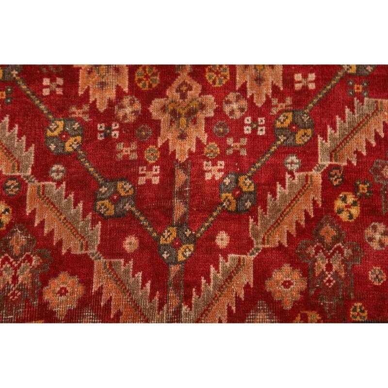 Shiraz Kashkoli Persian Antique Area Rug Handmade Wool Carpet - 4'10"x 8'2"