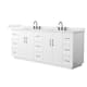 Option White / Giotto Quartz Top / Matte Black Hardware